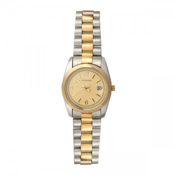 Be on time zilver goud streep