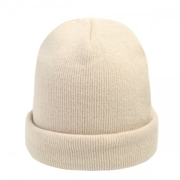 Beanie rainbow colors beige