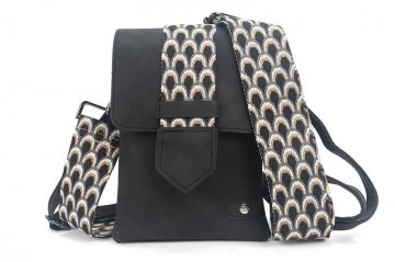 Black crossbody en telefoontasje metz
