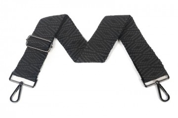 Black geweven schouderband