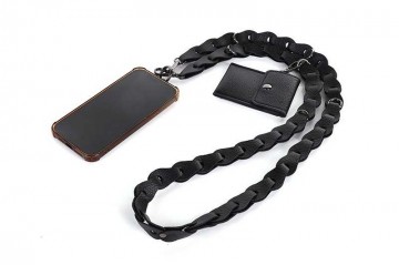 Black telefoonkoord met portemonneetje jip nieuw 1