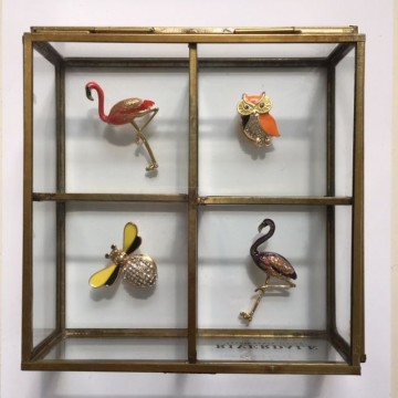 Broche 4 bij uil flamingo