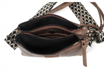 Brons castel schoudertasje crossbody 1