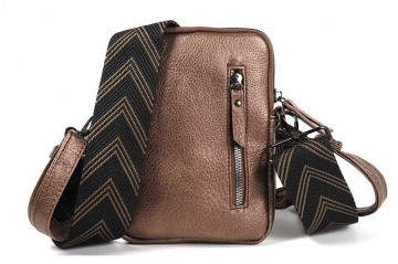 Brons telefoontasje schoudertasje groet nieuw 2