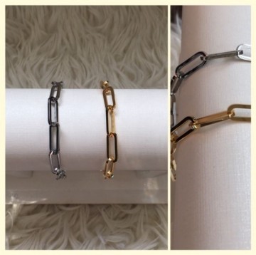 Chain schakel zilver goud