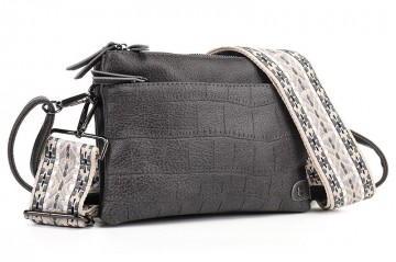 Dark grey crossbody en schoudertasje brussel