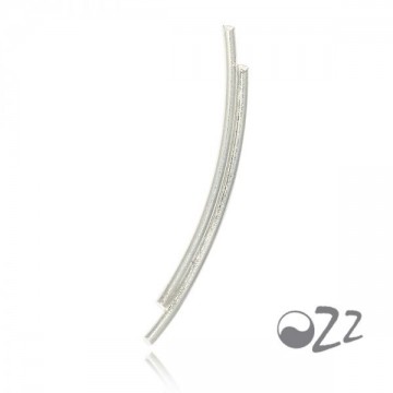 Earlines zoe dubbel staaf 925