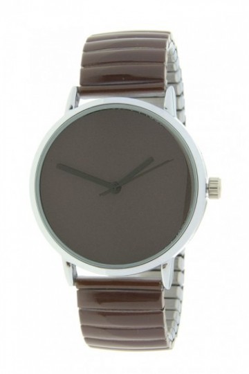 Ernest horloge fancy plain choco