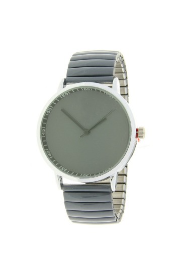 Ernest horloge fancy plain donkergrijs