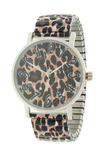 Ernest horloge leopardy oudroze