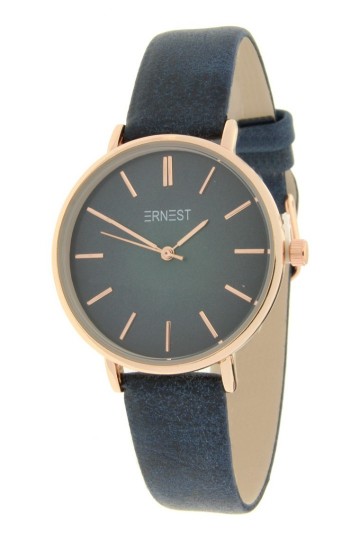Ernest horloge rose cindy medium fw18 donkerblauw