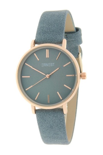 Ernest horloge rose cindy medium ss19 jeansblauw