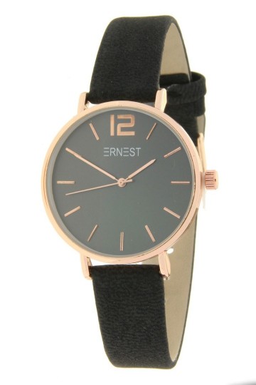 Ernest horloge rose cindy mini fw19 zwart