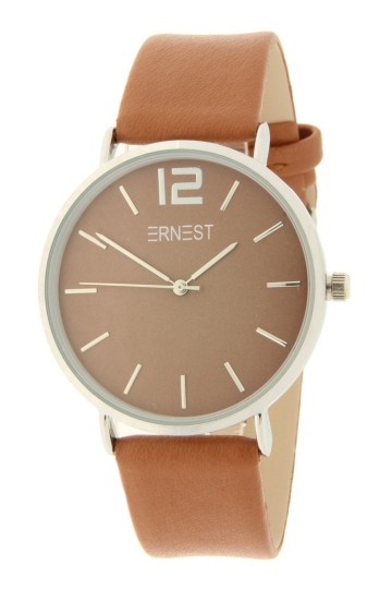 Ernest horloge silver cindy aw21 caramel
