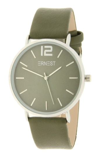 Ernest horloge silver cindy aw21 donkergroen
