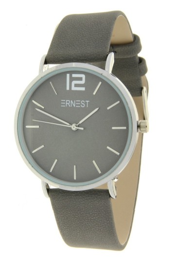 Ernest horloge silver cindy fw19 donkergrijs large