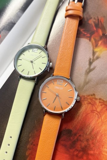 Ernest horloge silver cindy mini ss22 zachtgroen1g