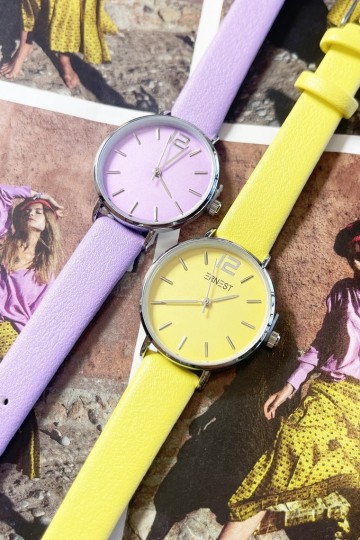 Ernest horloge silver cindy mini ss24 lila