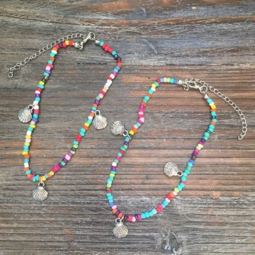 Gekleurd groot kraal schelp