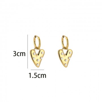 Hart met parel erop maat