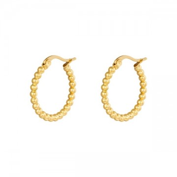 Hoops spheres 22mm goud