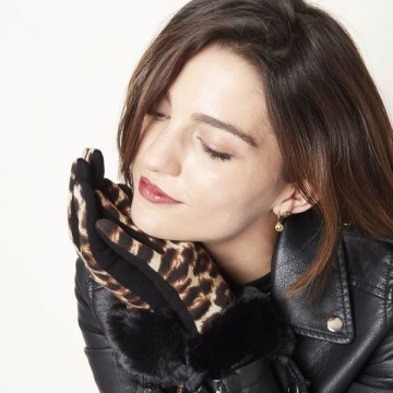 Leopard handschoenen