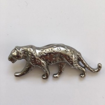 Magneet tijger zilver 1