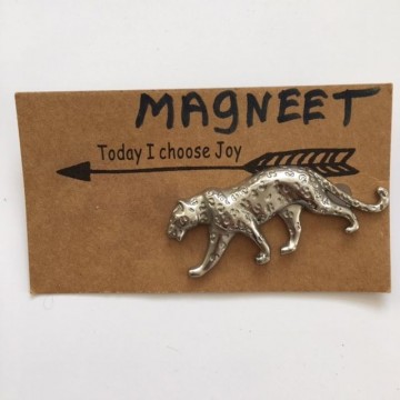 Magneet tijger zilver2