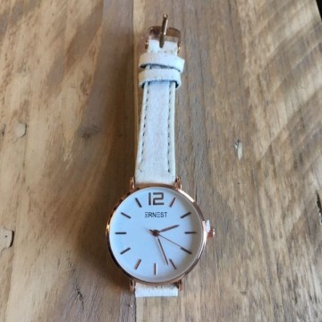 Mini ernest rosegoud wit