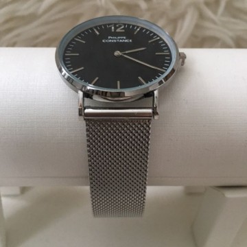 Ph zilver zwart klok 35mm