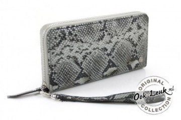 Portemonnee grijs slang