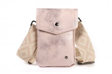 Rose gold telefoon en schoudertasje soest