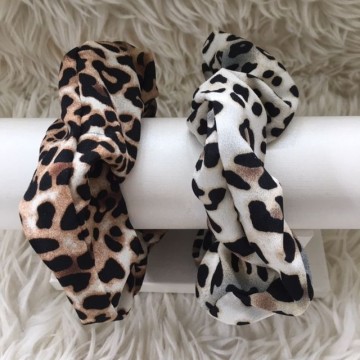 Scrunchie leopard bruin