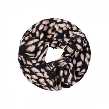 Scrunchie spotted zwart
