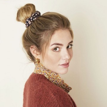 Scrunchie spotted zwartj1g