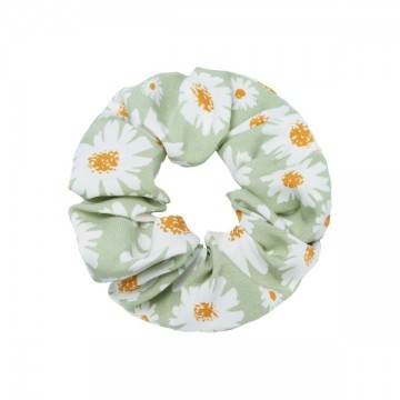 Scunchie daisy flower mint