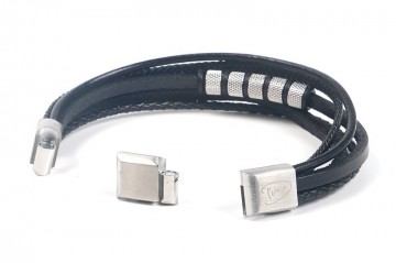 Silver stoere heren armband charles 1