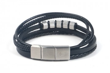 Silver stoere heren armband charles 2