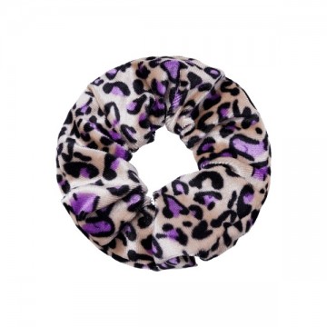 Srunchie velvet animal paars
