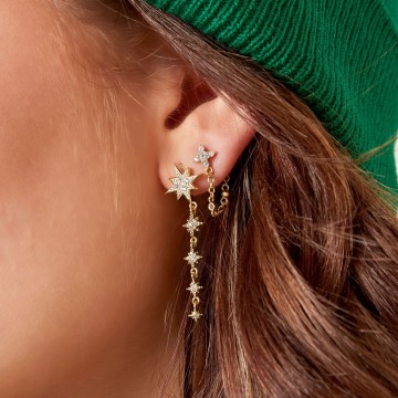 Ster strass lang goud