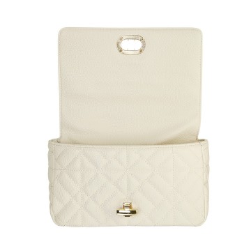 Tas met stiksel creme