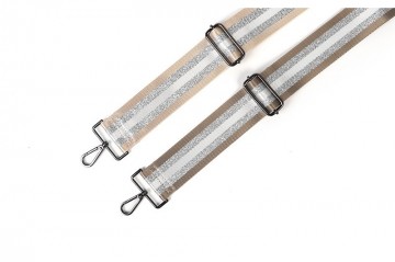 Taupe bag strap schouderband