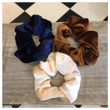 Velvet beige blauw roestkleur