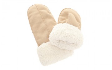 Wanten beige suede omsalg