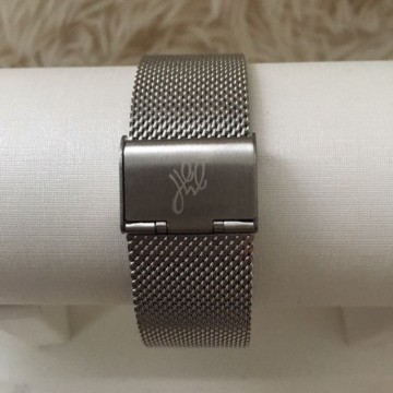 Yehwang horloge zilver zwartsluiting