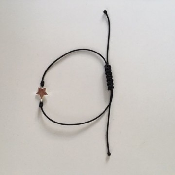 Zilveren touwtje ster 0